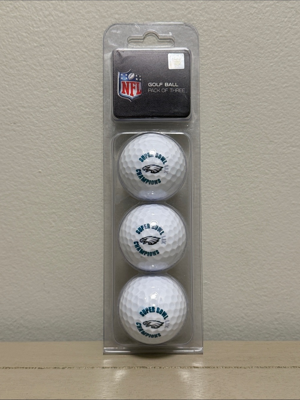 Philadelphia Eagles Super Bowl Champions 3-Pack Golf Balls Official NFL WinCraft